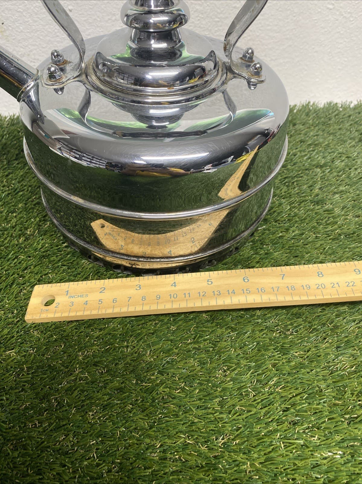 VTG The Simplex Patent Kettle Chromed Solid Copper Reg # 786743 England Whistles 2