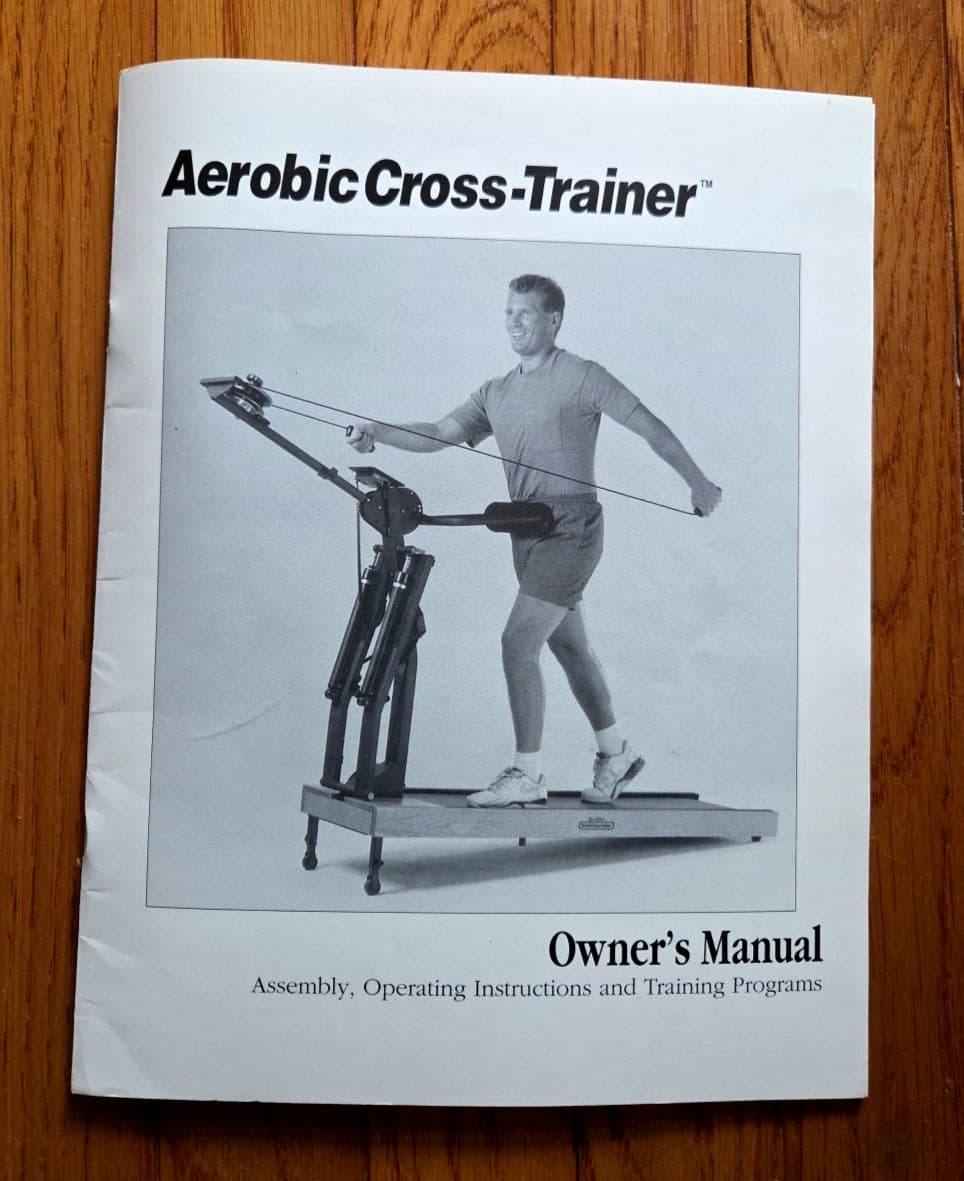 Hard to Find - Nordic Track Aerobic Cross Trainer Owners Manual