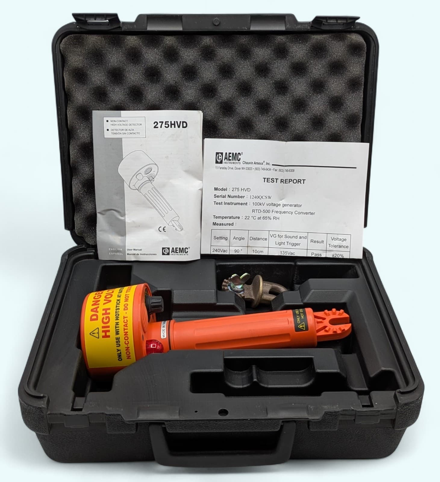 AEMC Instruments 275HVD Non-Contact High Voltage Tester with Case