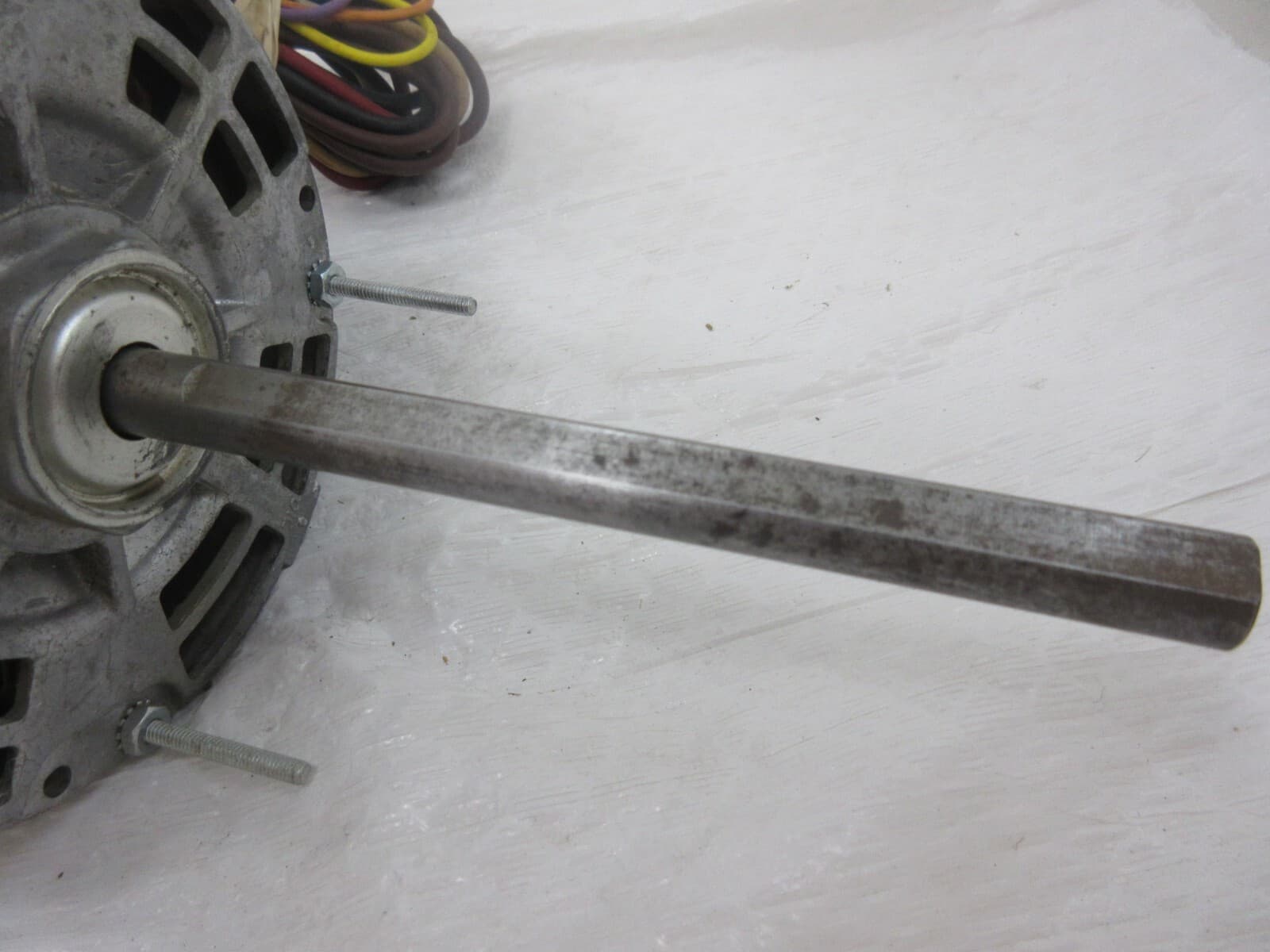 3/4 HP  AJAX PSC-34-2LBN FURNACE BLOWER MOTOR 230V 1075 RPM 3 SPEED W/ BLEMISHES 3