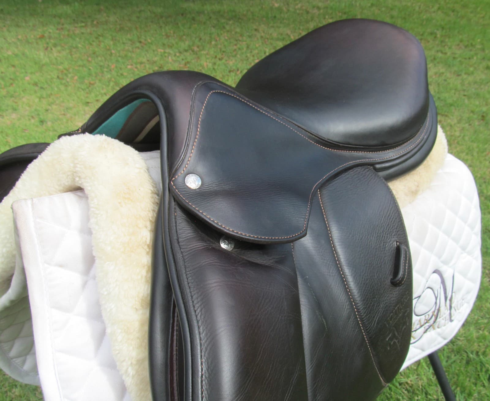 17" VOLTAIRE PALM BEACH BUFFALO ( FIN PANELS) close contact jumping saddle-2022! 2