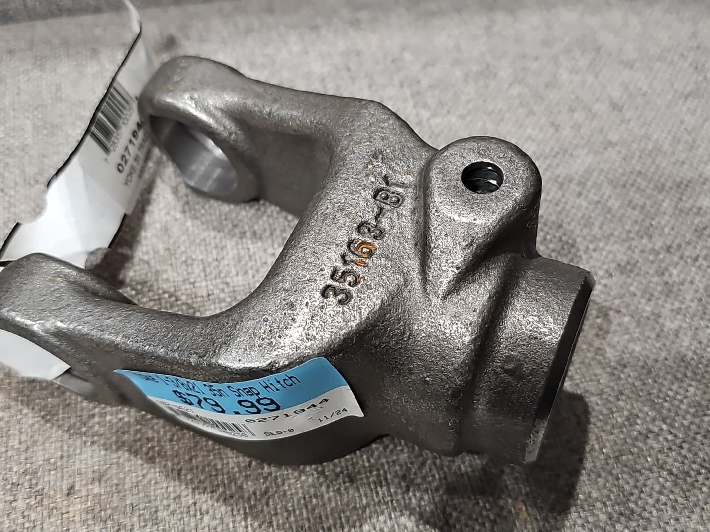 NEW 35 Series Tractor Yoke 1-3/8" W/ QuickDisconnect 35N Snap Hitch Weasler 4