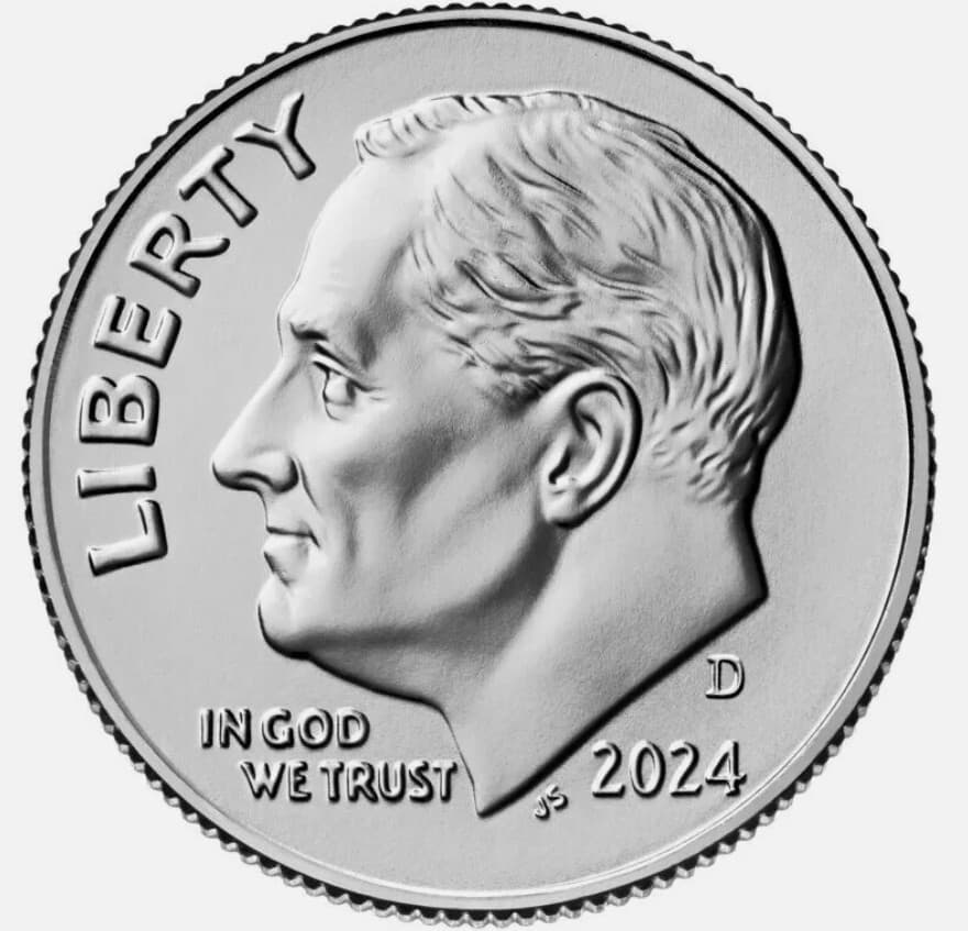 💰  2024 P & D Roosevelt Dime - 10 Cent - UNC - Set 2 coins 3