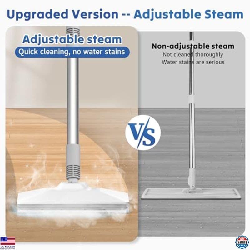 12-in-1 Steam Mop & Cleaner - 23FT Cord, 3 Modes, Detachable Mops for Cleaning 5