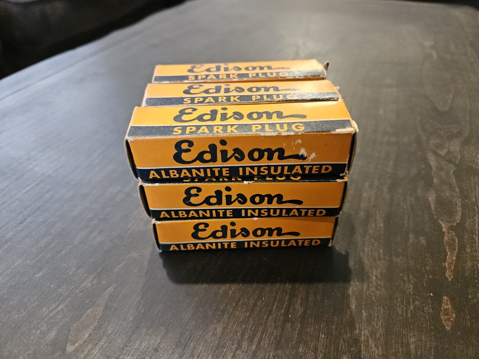 9 VINTAGE EDISON ALBANITE INSULATED #3 SPARK PULGS 2