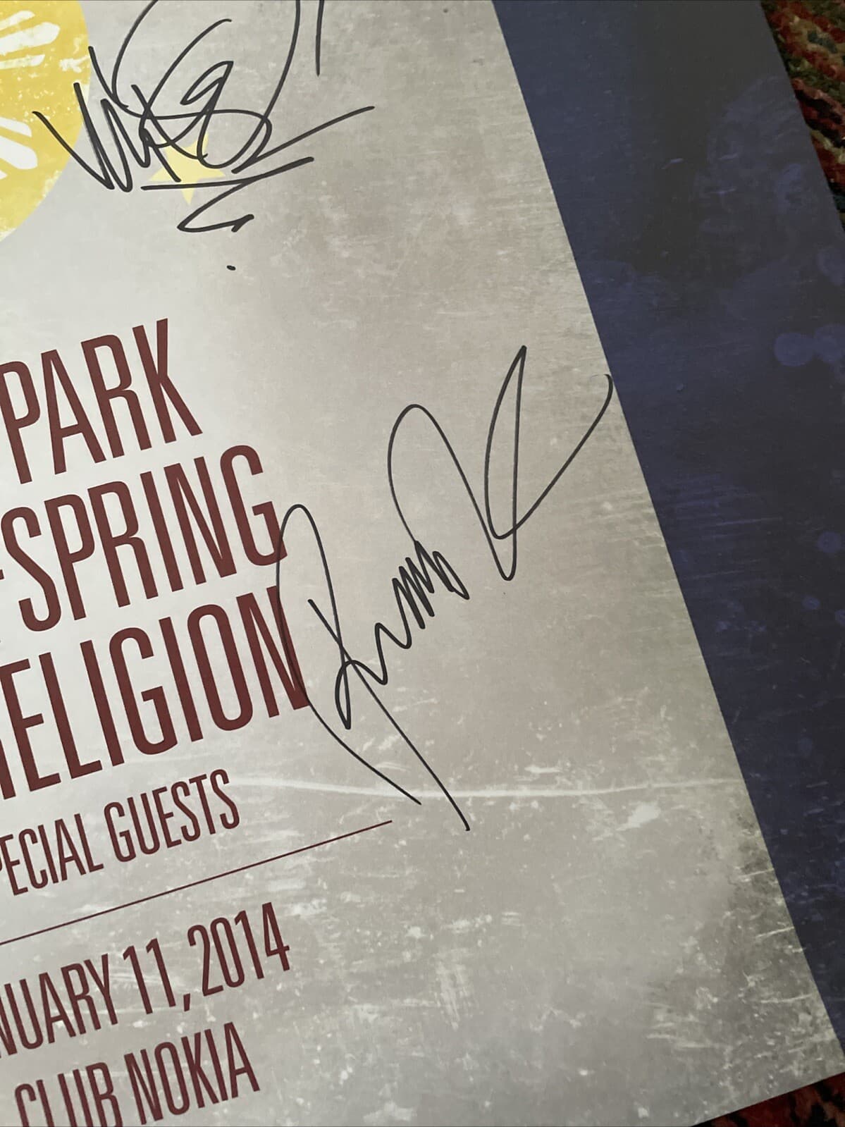 Linkin Park Band Signed Autographed Poster 2014 Concert For The Philippines 6