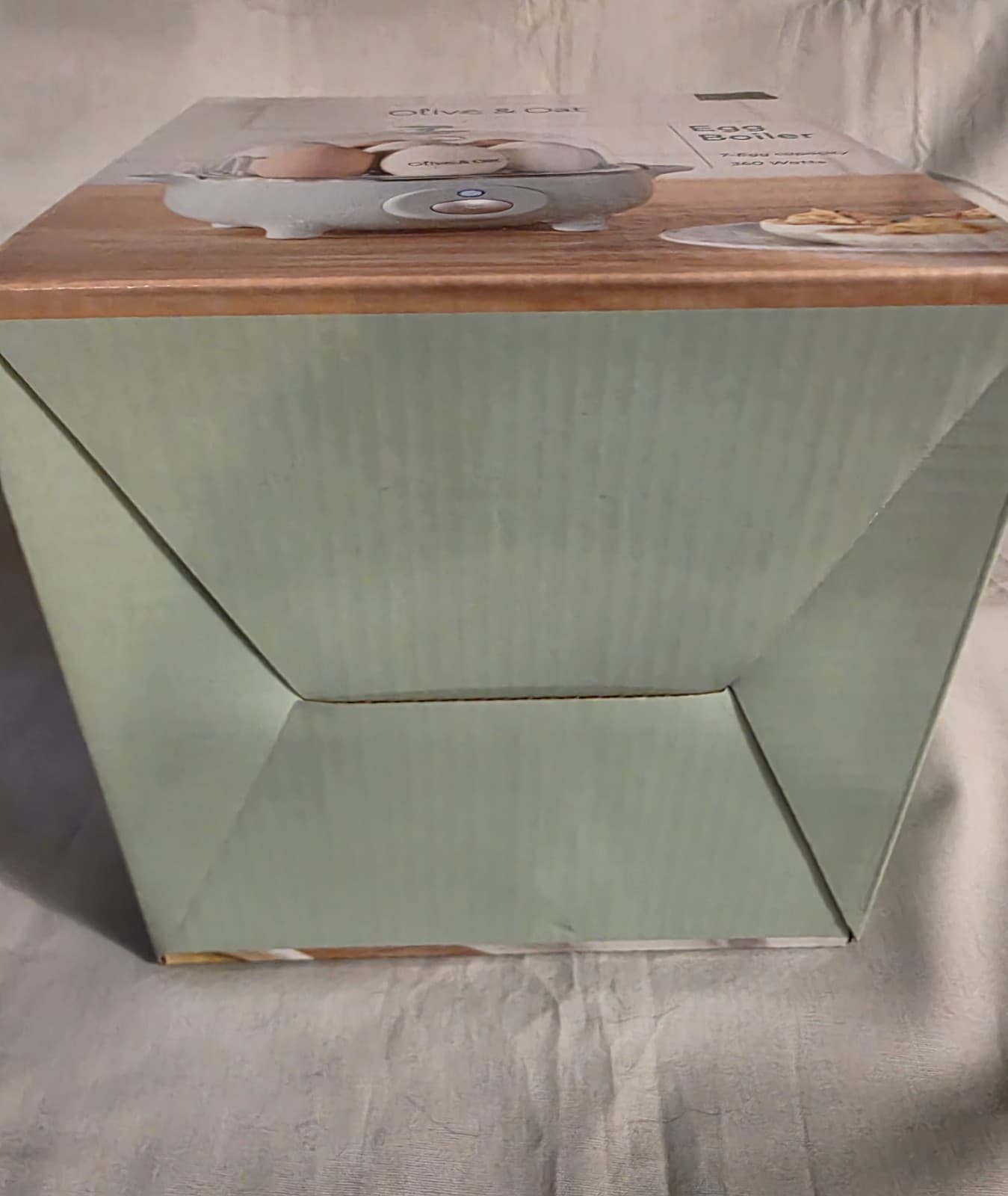 Egg Cooker Poacher Olive & Oat In Open Box Never Used 6