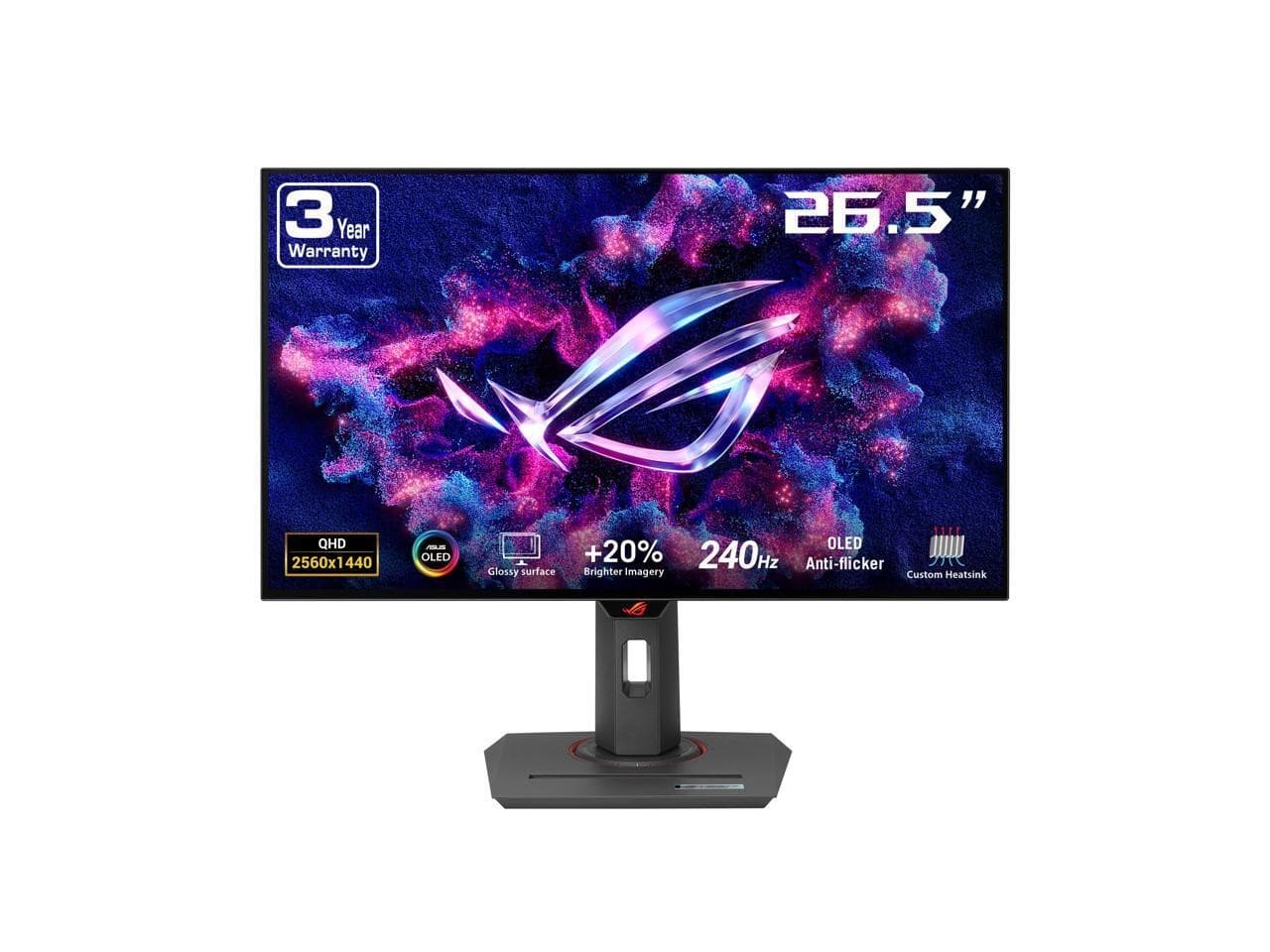 ASUS ROG Strix OLED XG27AQDMGZ gaming monitor 27" 1440p glossy WOLED panel, 240