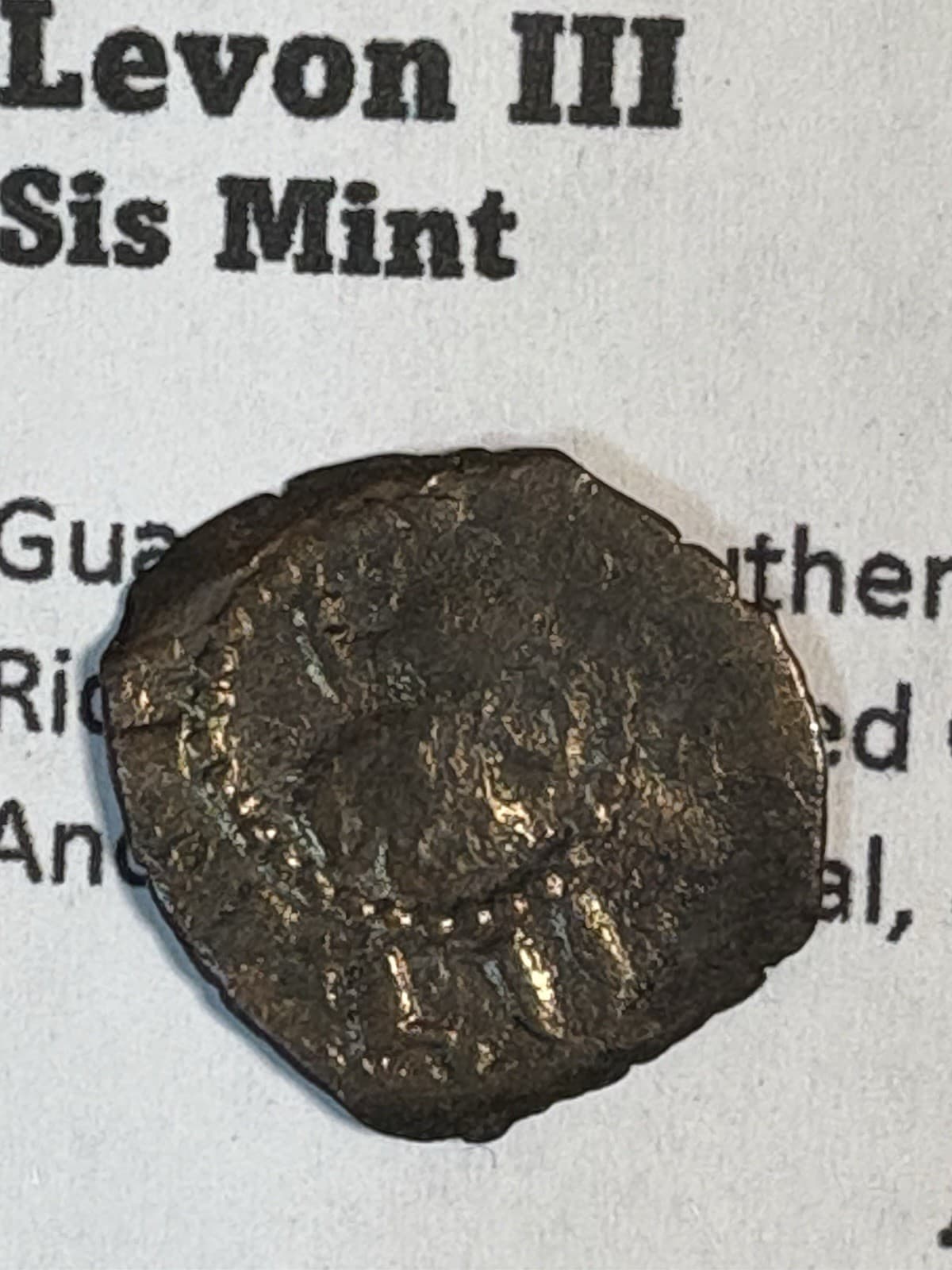 Crusades Coin. Knights Templar Levon III 1301-1307 Armenia Sis Mint 18-22mm CB36 6