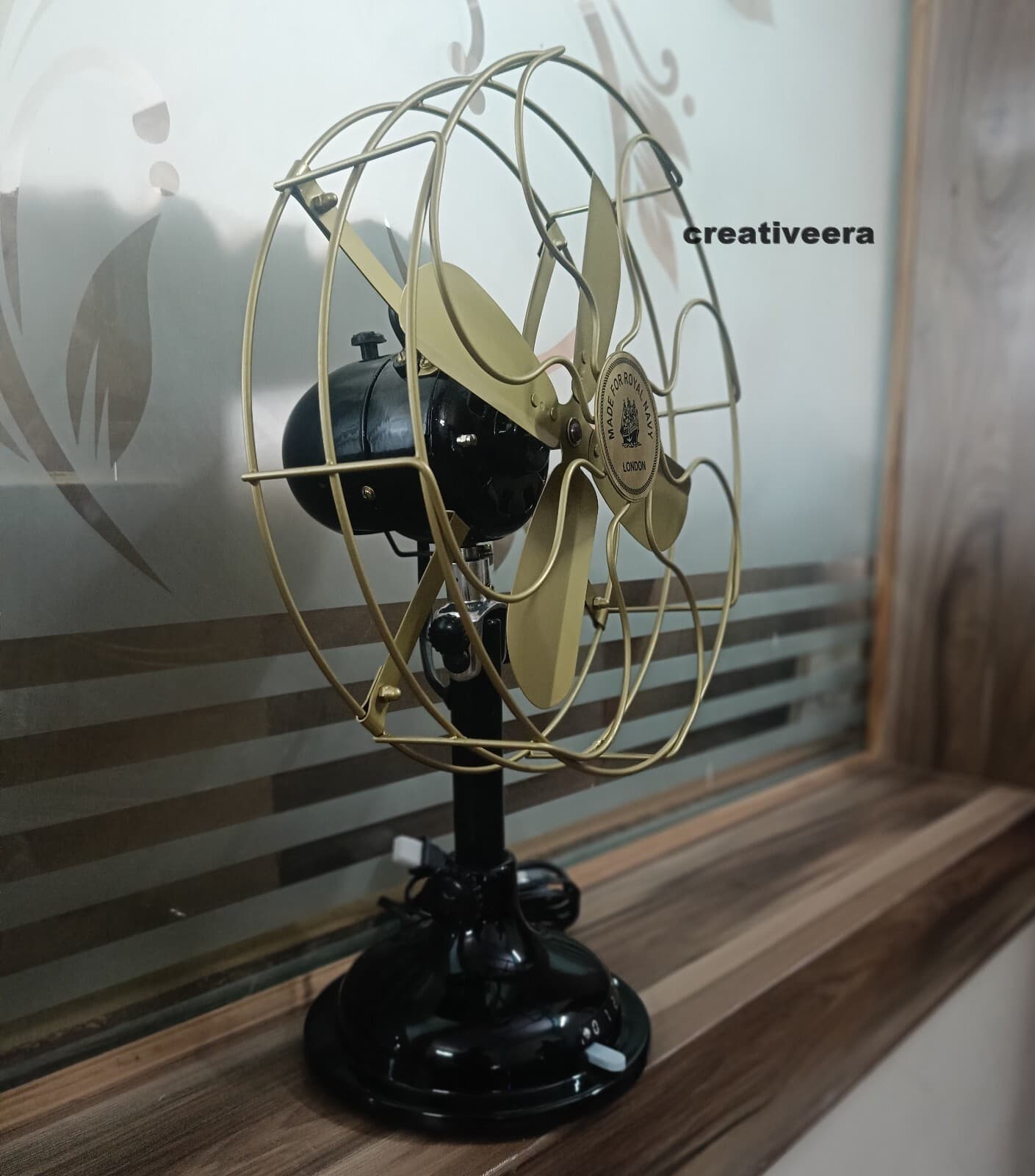 1920s Antique GE General Electric Type AOR Brass Blade Collectible Tabletop Fan 6