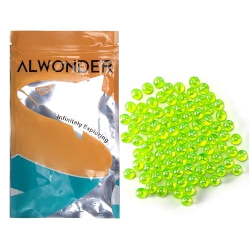  100-Pack Fishing Beads Holographic Beads for 8mm Holographic Chartreuse 4