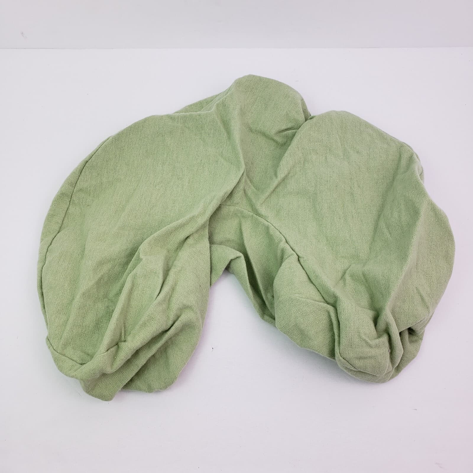 NRG Massage Table Cradle Head Cotton Sage Green Flannel Face Cover 3