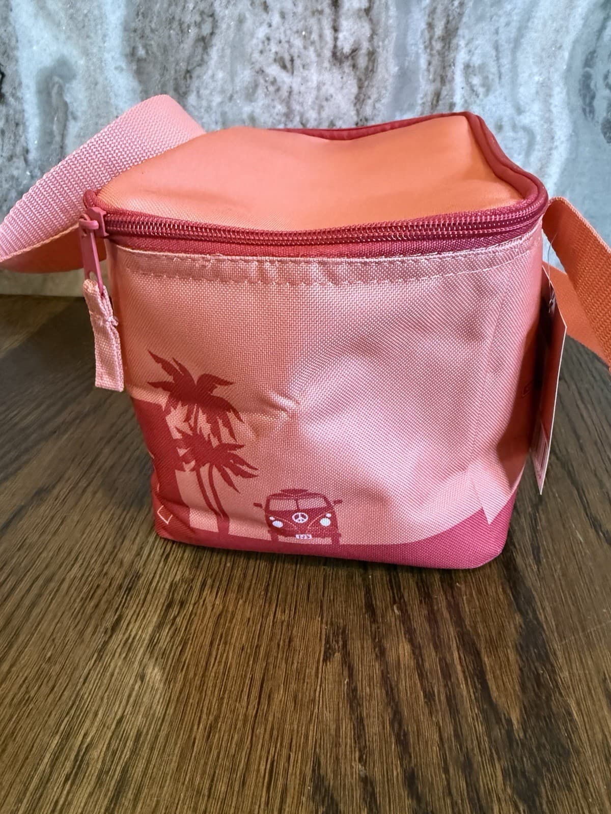 Trader Joe's Bag PEACH Mini Insulated Tote Bag NEW Quick Free Shipping 4