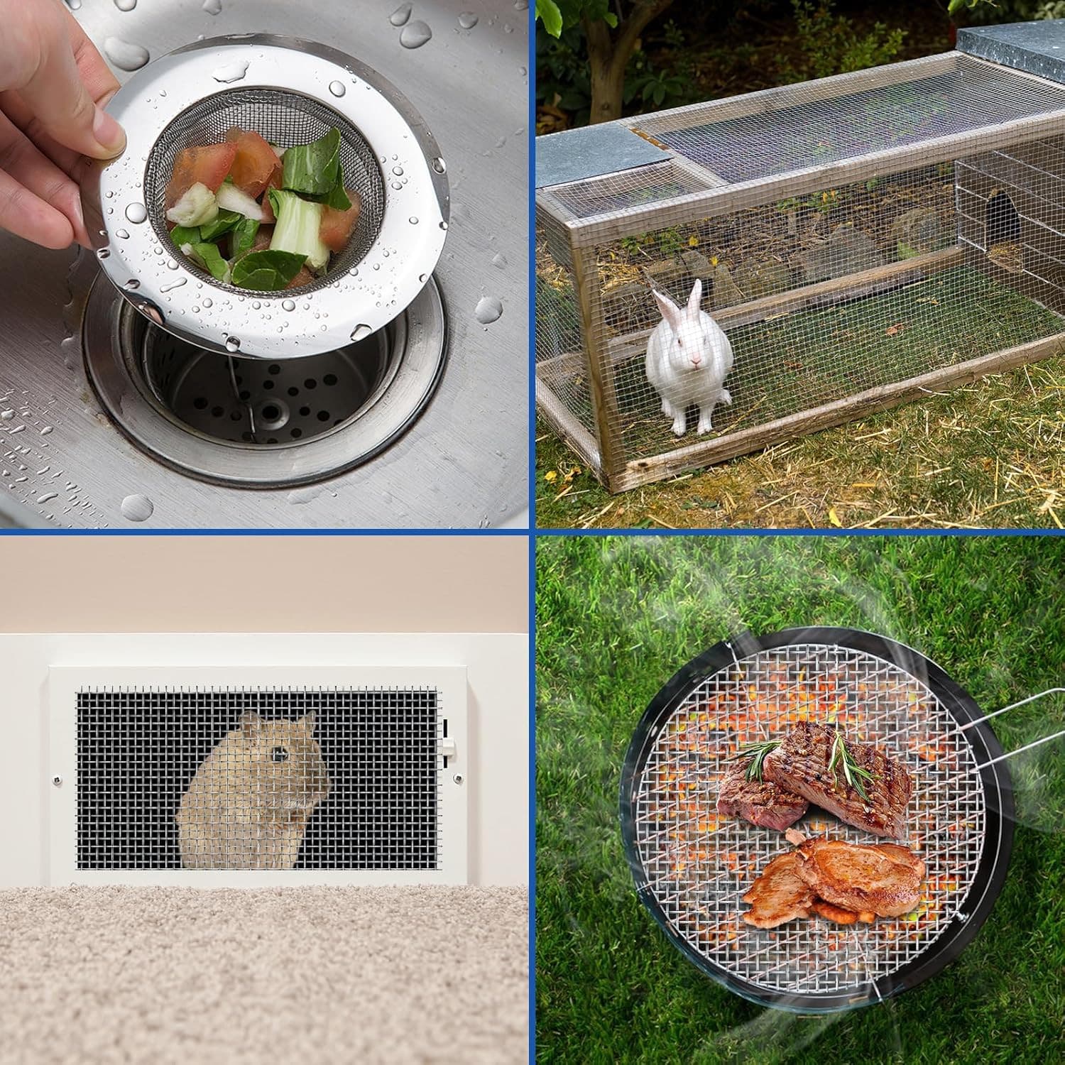 20 Mesh 304 Stainless Steel Mesh Screen, 15.7'' X 142''(40Cm X 360Cm) Wire Scree 5