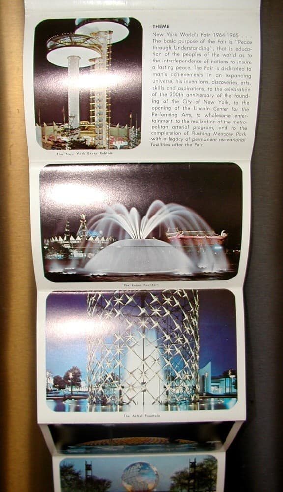 1964 New York  Worlds  Fair Flash  Cards 24 Card Set Mint & 14 Night Views  Mint 3