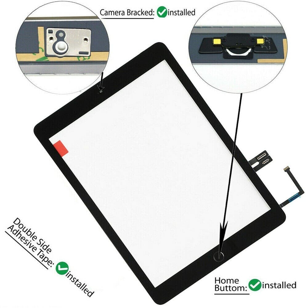 For iPad 6 6th Gen A1893 A1954 Touch Screen Digitizer Replacement IC Black Tools 6