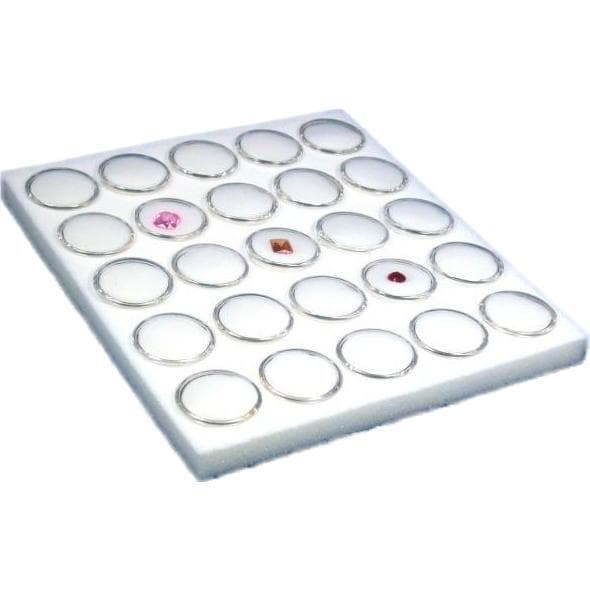 25 Gem Jar Jewelry Tray Insert & Display Case 7 3/4" 2