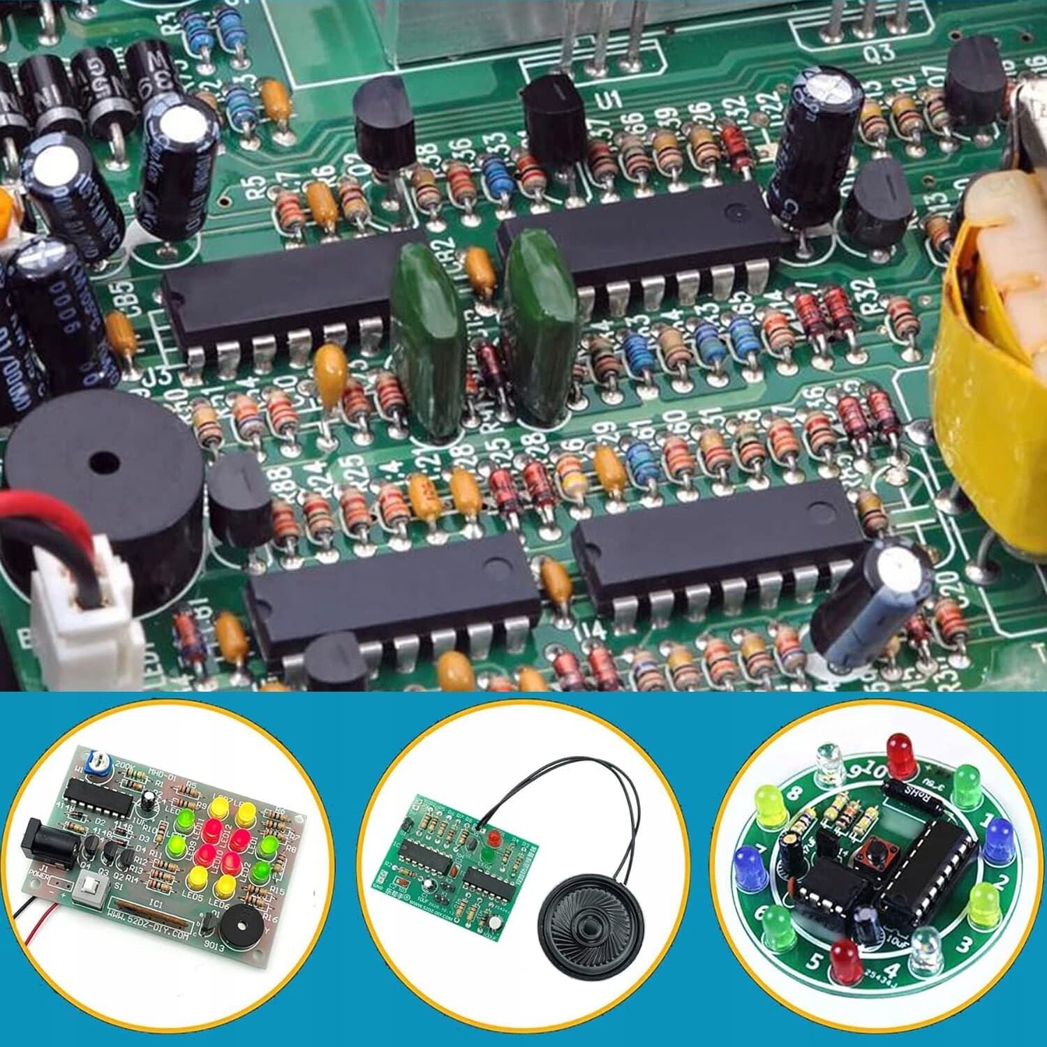 Integrated Circuit Chip Assortment Kit – Opamp, Oscillator, PWM + Sockets 4