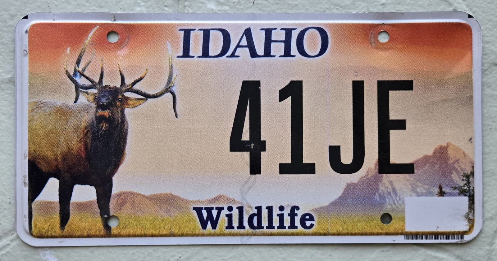 2017 Idaho Elk Wildlife License Plate Hunting