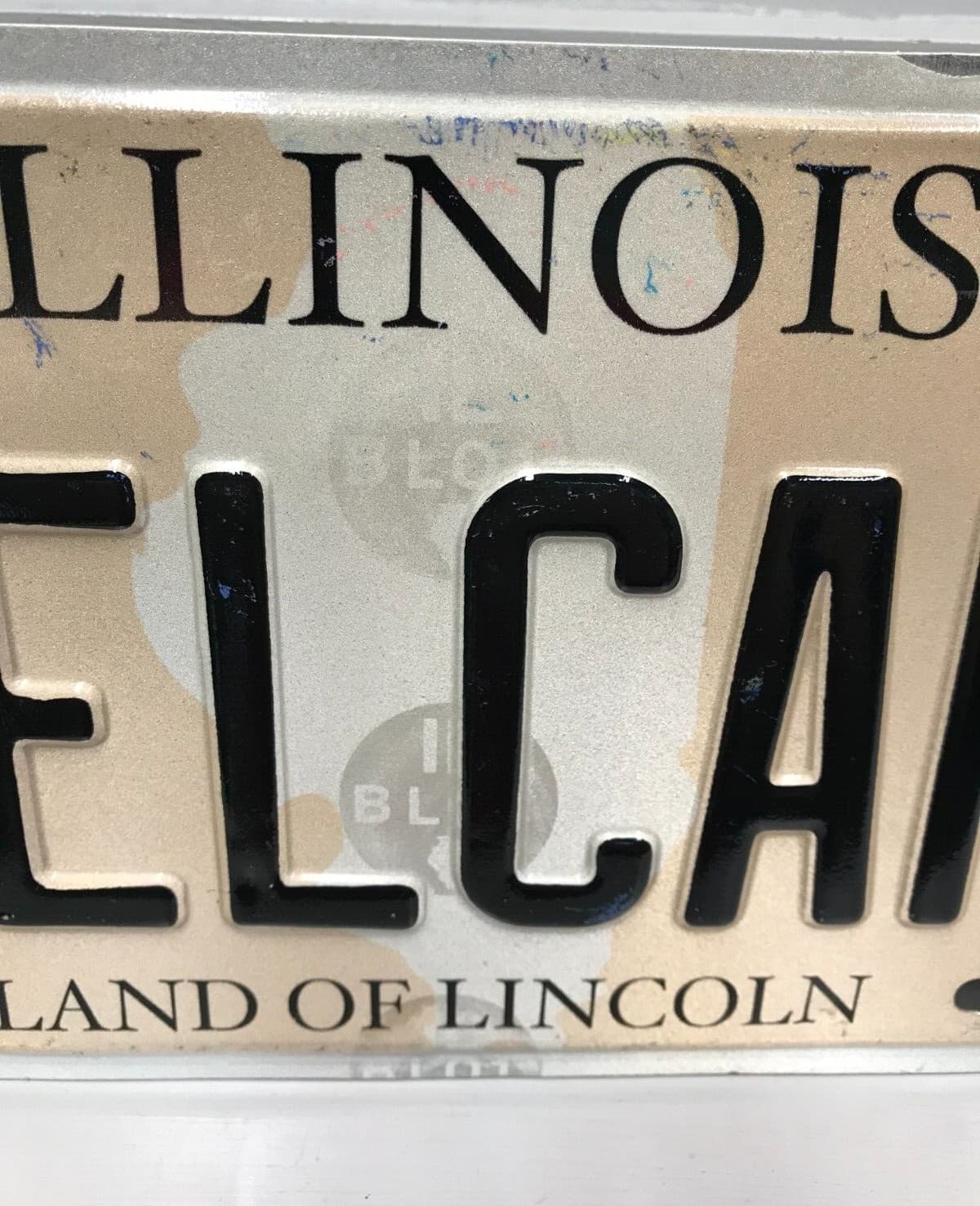 Illinois Antique Vehicle Vanity License Plate 1 ELCAM Chevy El Camino EXPIRED 4