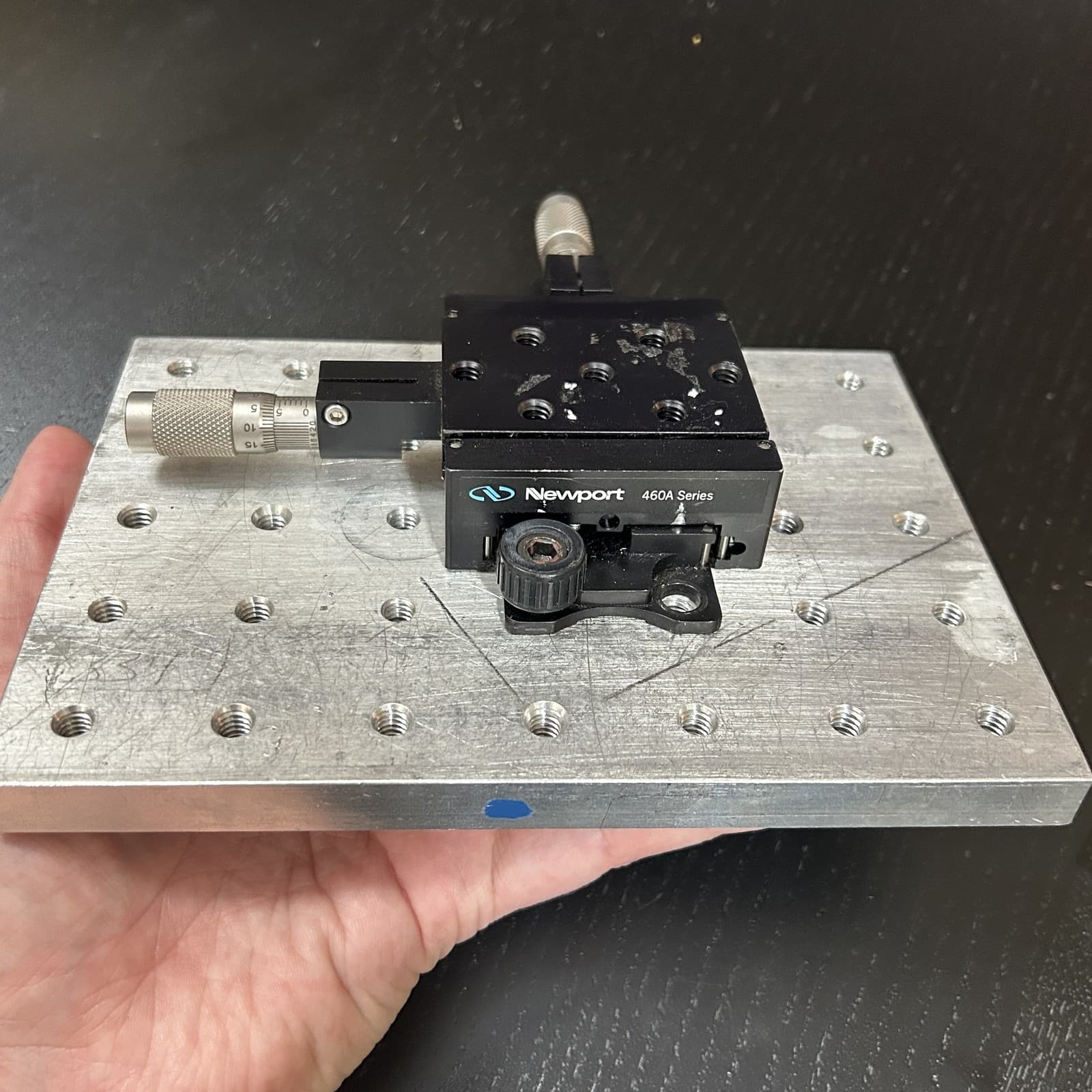 Newport 460A Series Manual Translation Stage Micrometer Drive Optical Mount 3