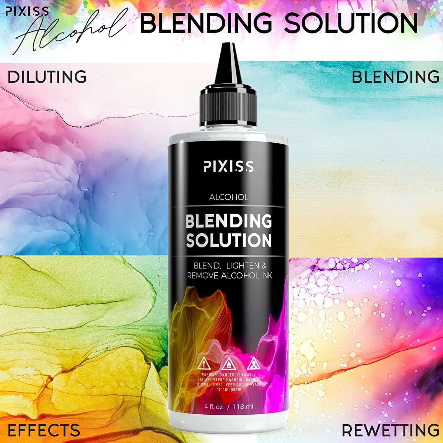 Alcohol Ink Blending Solution (4-Ounce), Alcohol Ink Blending Solution Tools,... 4