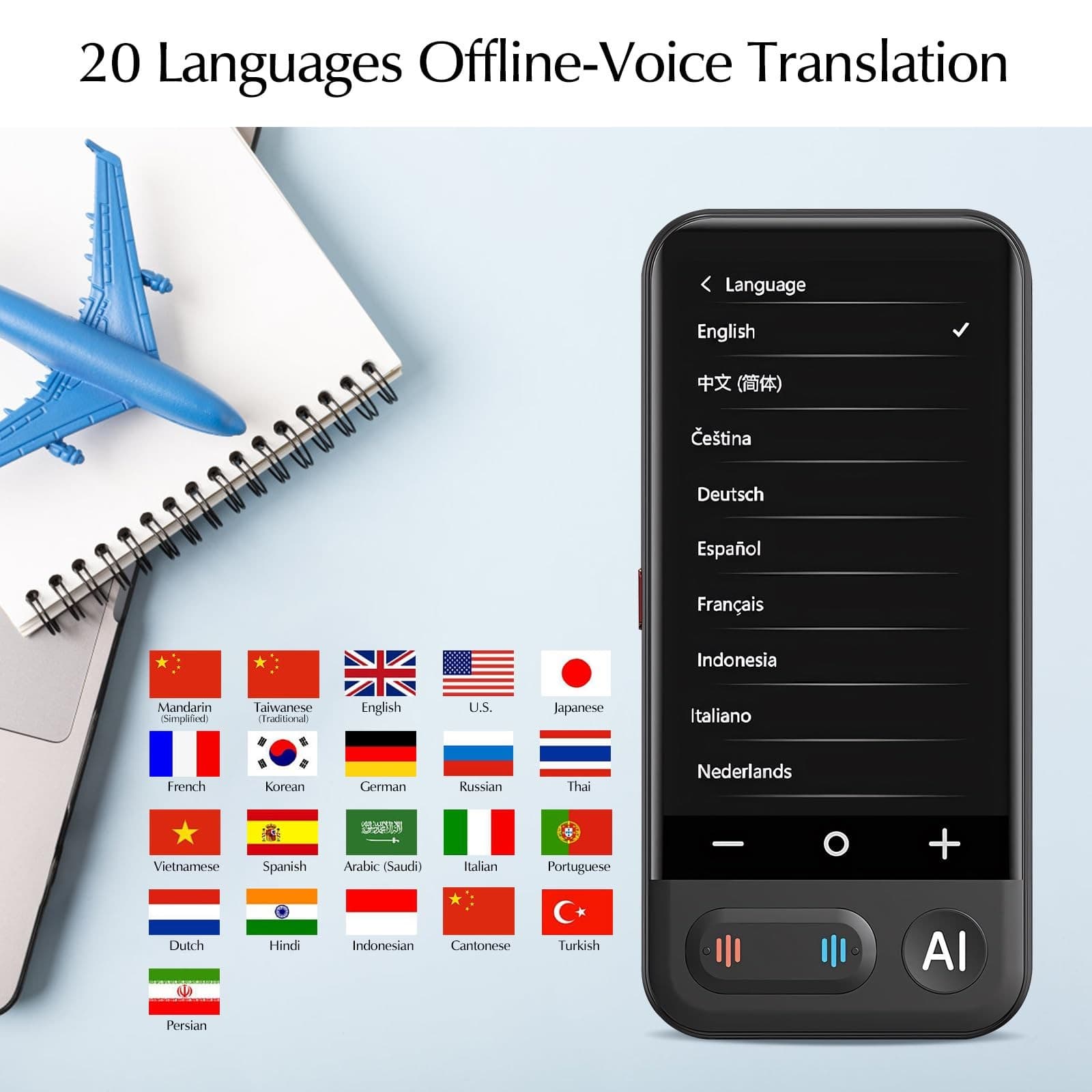 Instant Language Translator Device, 150 Online Translation, 20 Offline Transl... 6
