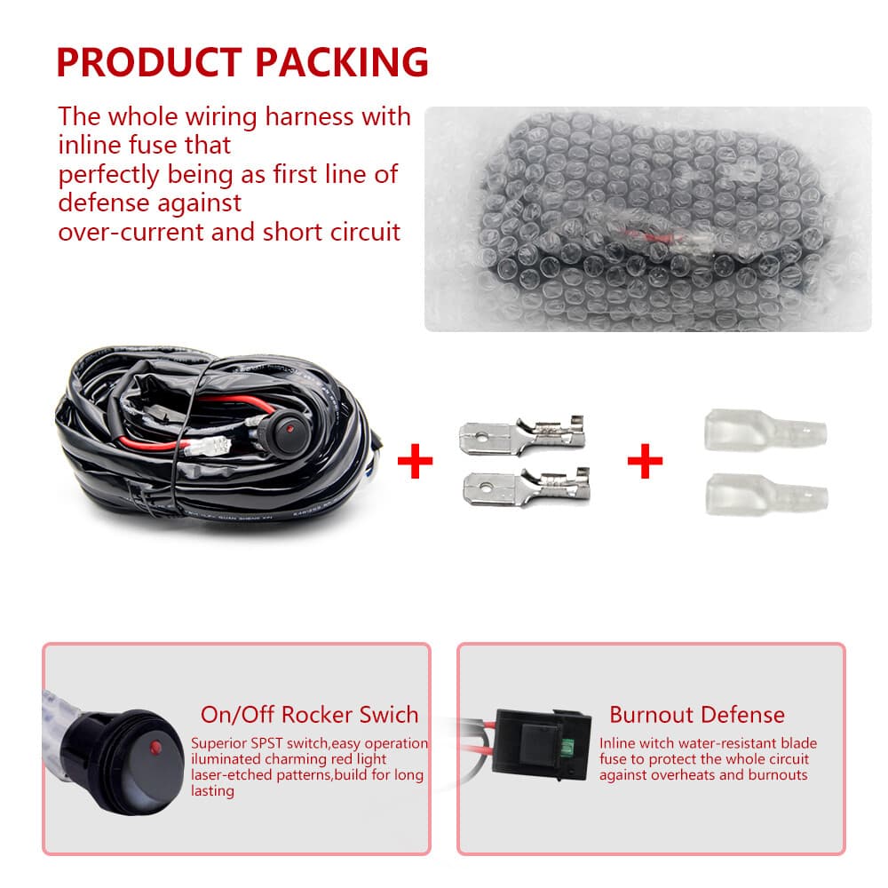 12V 7inch LED Work Light Headlight fit John Deere Case New Holland Tractor 7" 5