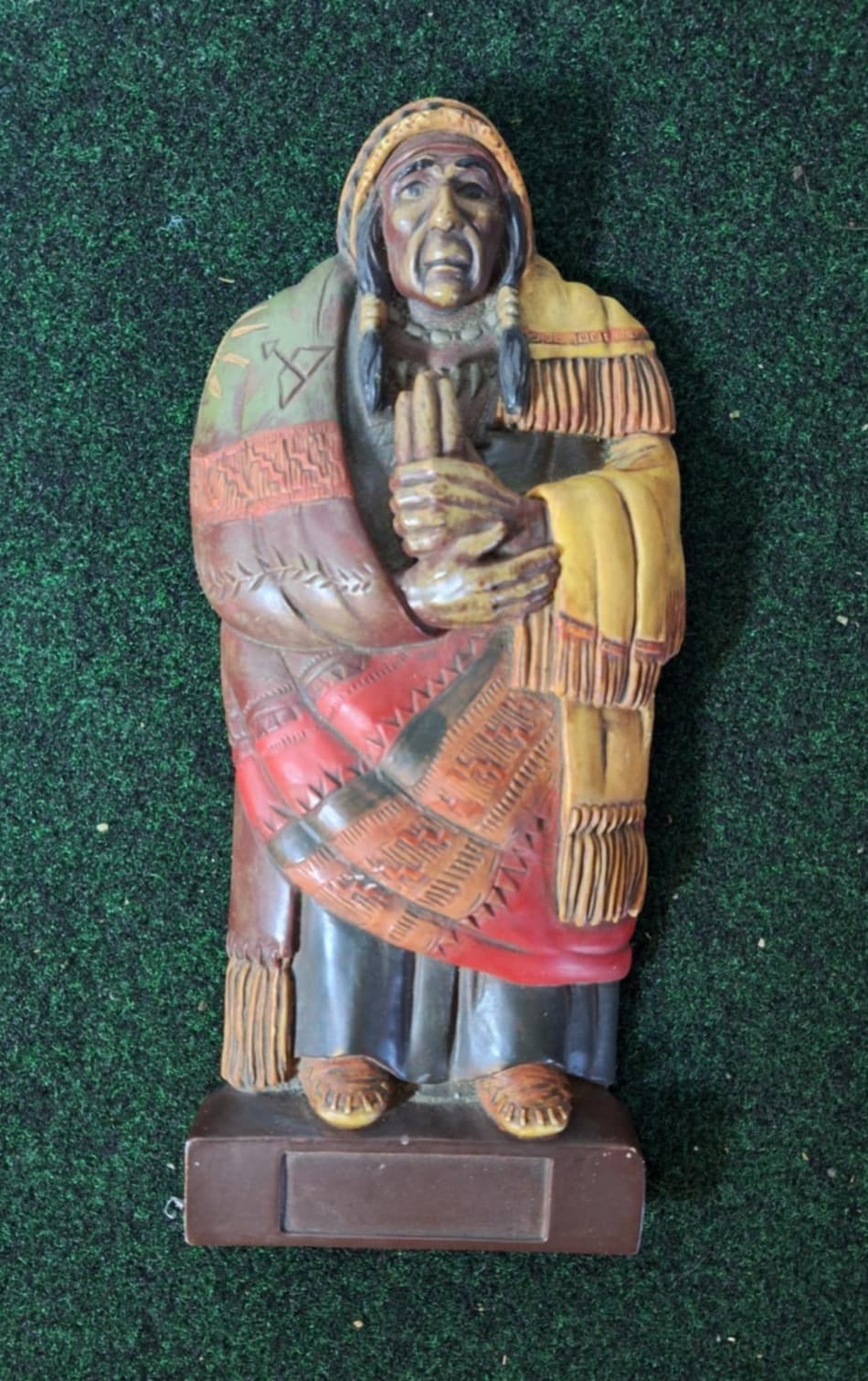 RARE Vintage Colibri Cigar Store Indian cigar Box case  Native American 2