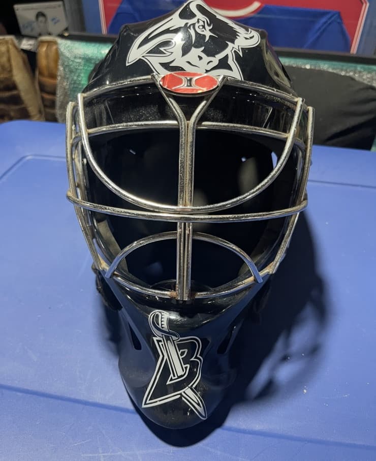 Buffalo Sabres Itech Pro Authentic Used F/S Goalie Mask 3