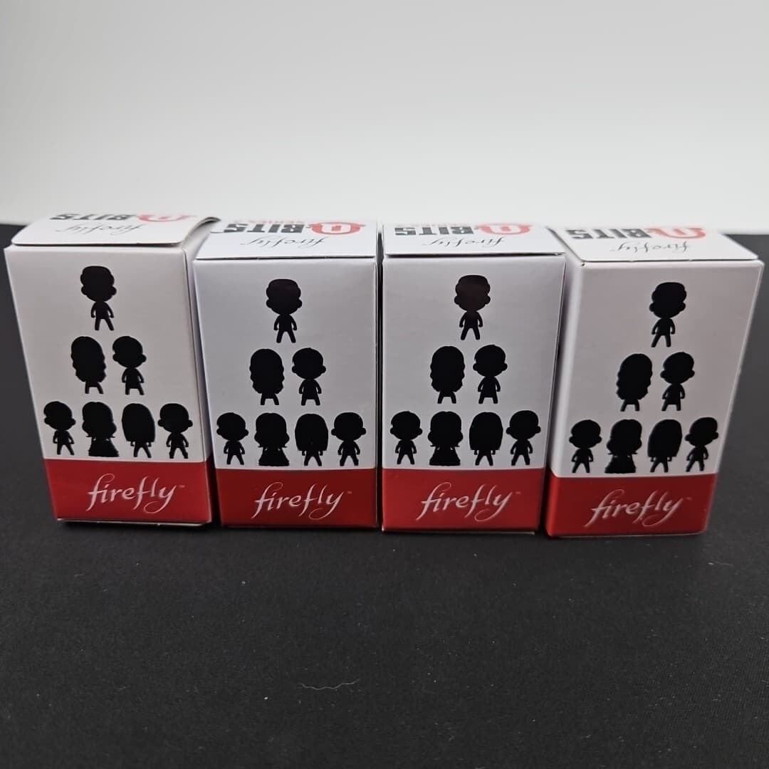 Q-Bit Series 2 - Firefly Loot Cargo Crate - QMx Q-Bits Mystery Figure Lot of 4 3