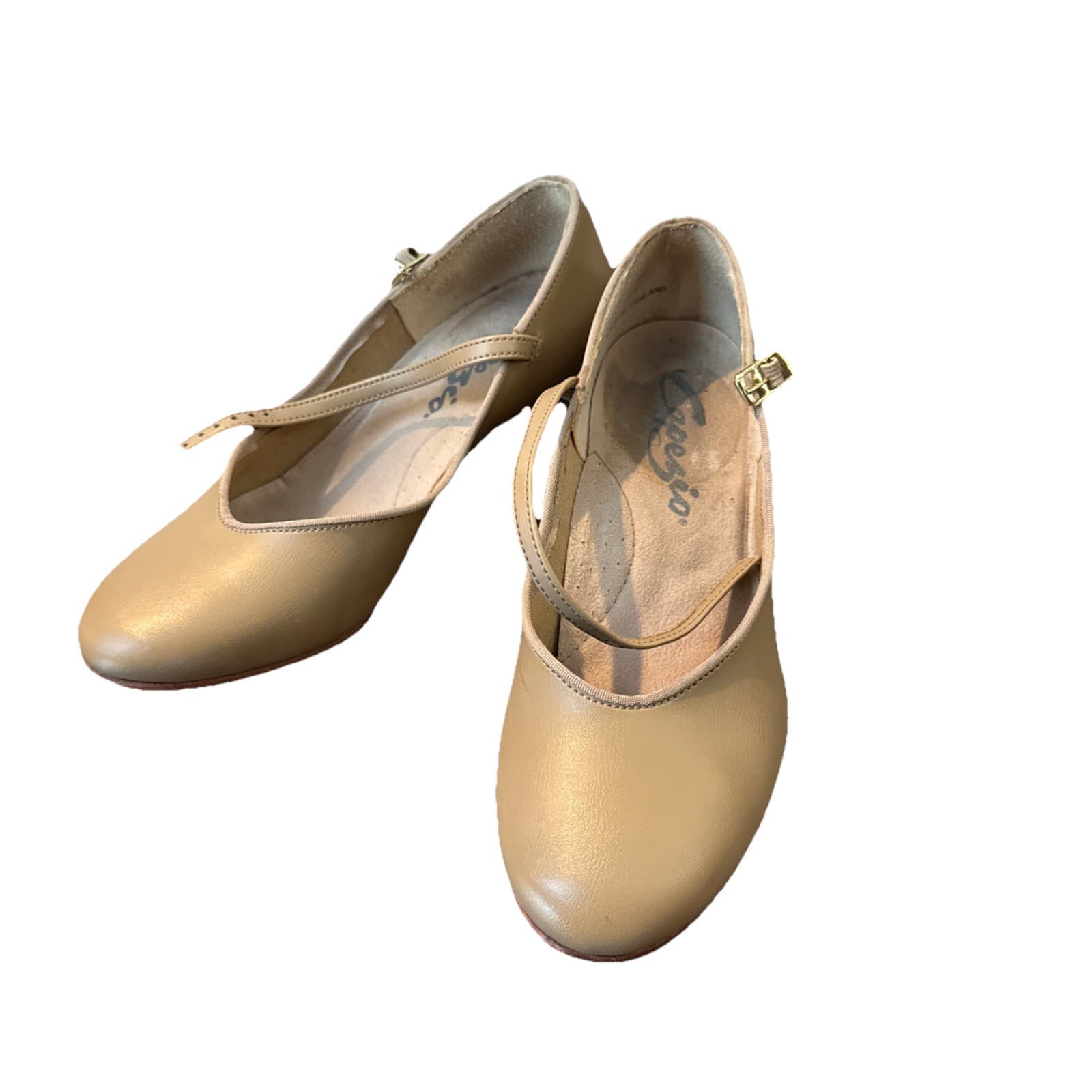 Capezio Character Shoes 1 1/2 Inch Heel Tan, Size 7 1/2m for Dance 2
