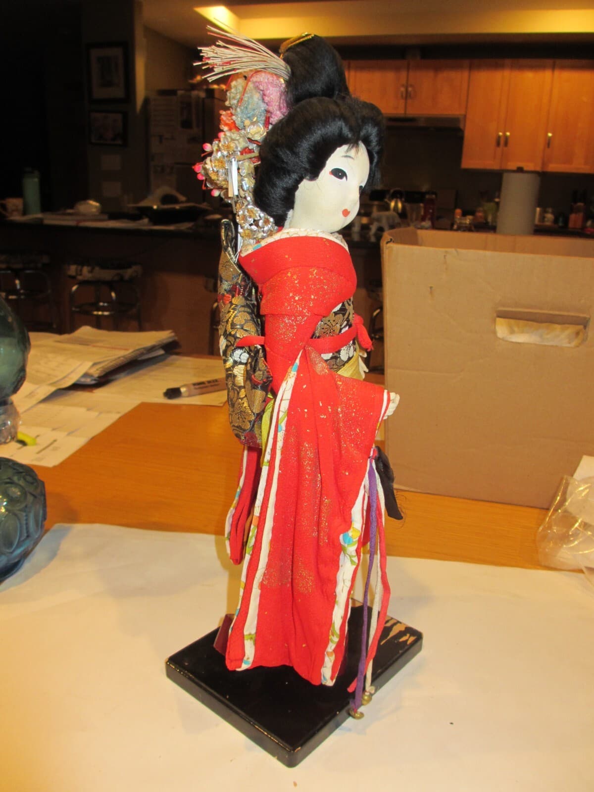 Vintage Japanese Doll Kimono Geisha Yoshitoku Traditional Folk Craft Japan 4