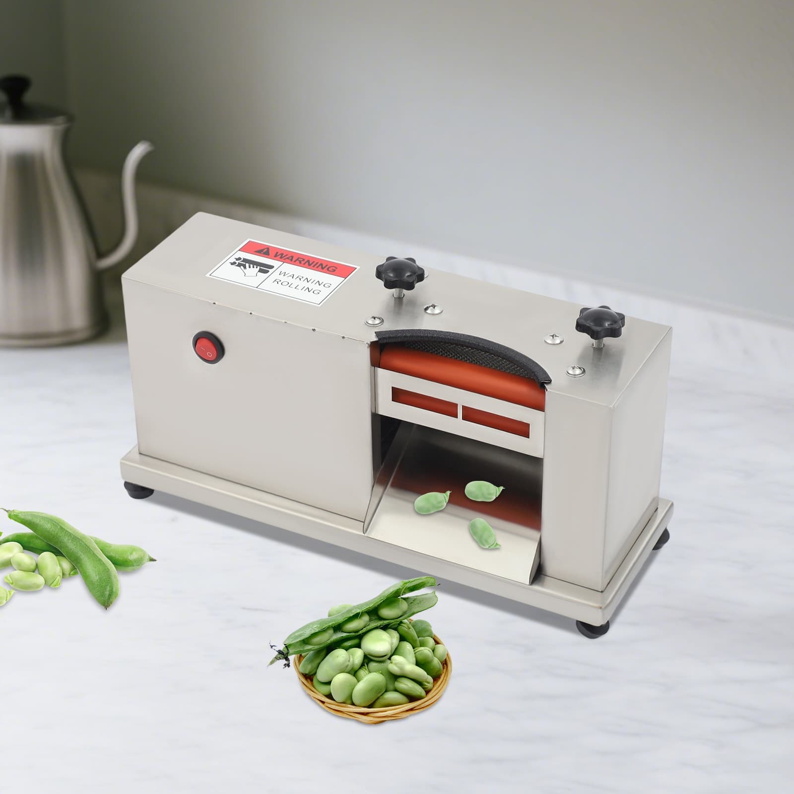 Commercial Electric Bean Sheller Restaurant Bean Peeler Bean Peeling Machine 6