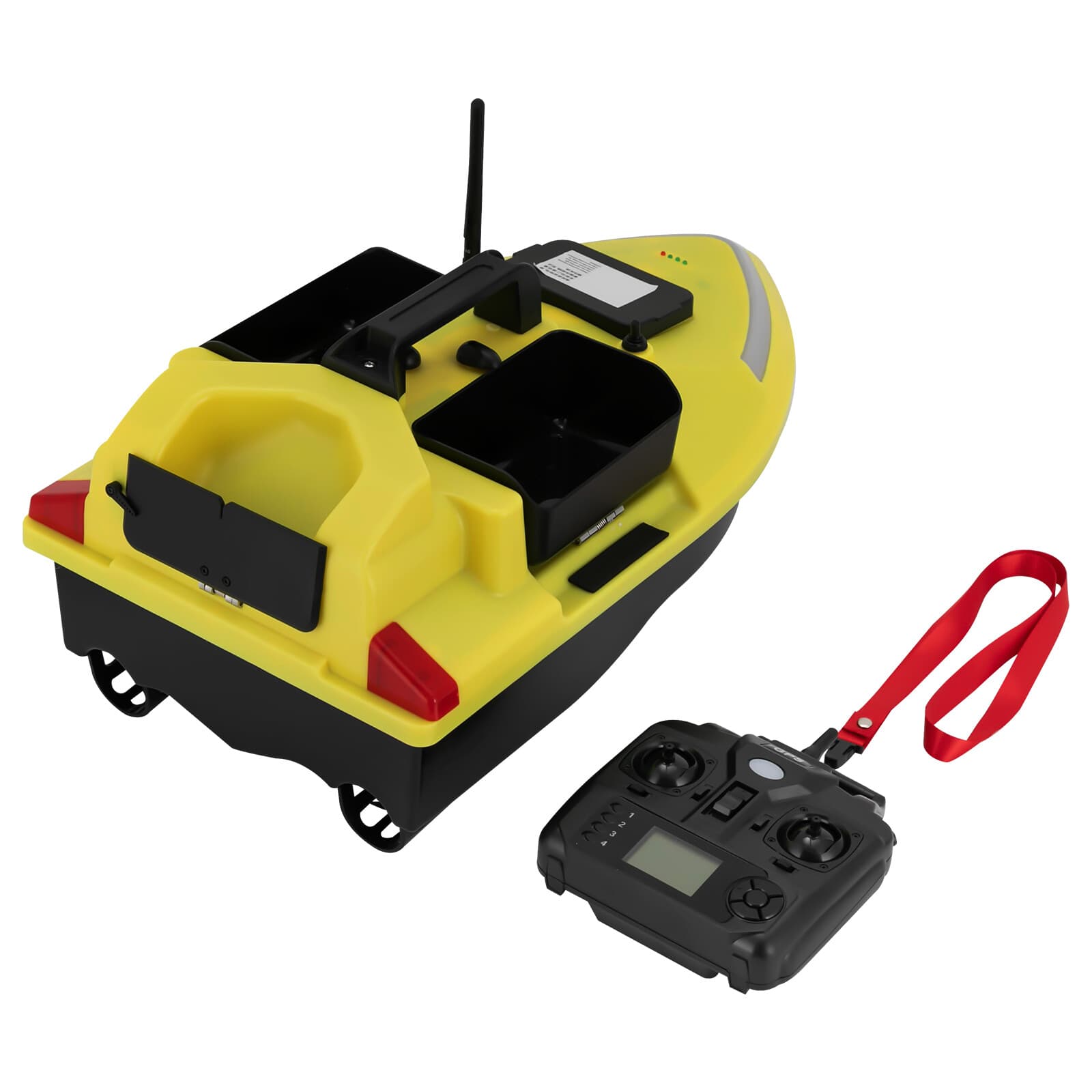 500m RC Fishing Bait Boat GPS 4 Hours Control Time 12000mAh Cruise Control 4