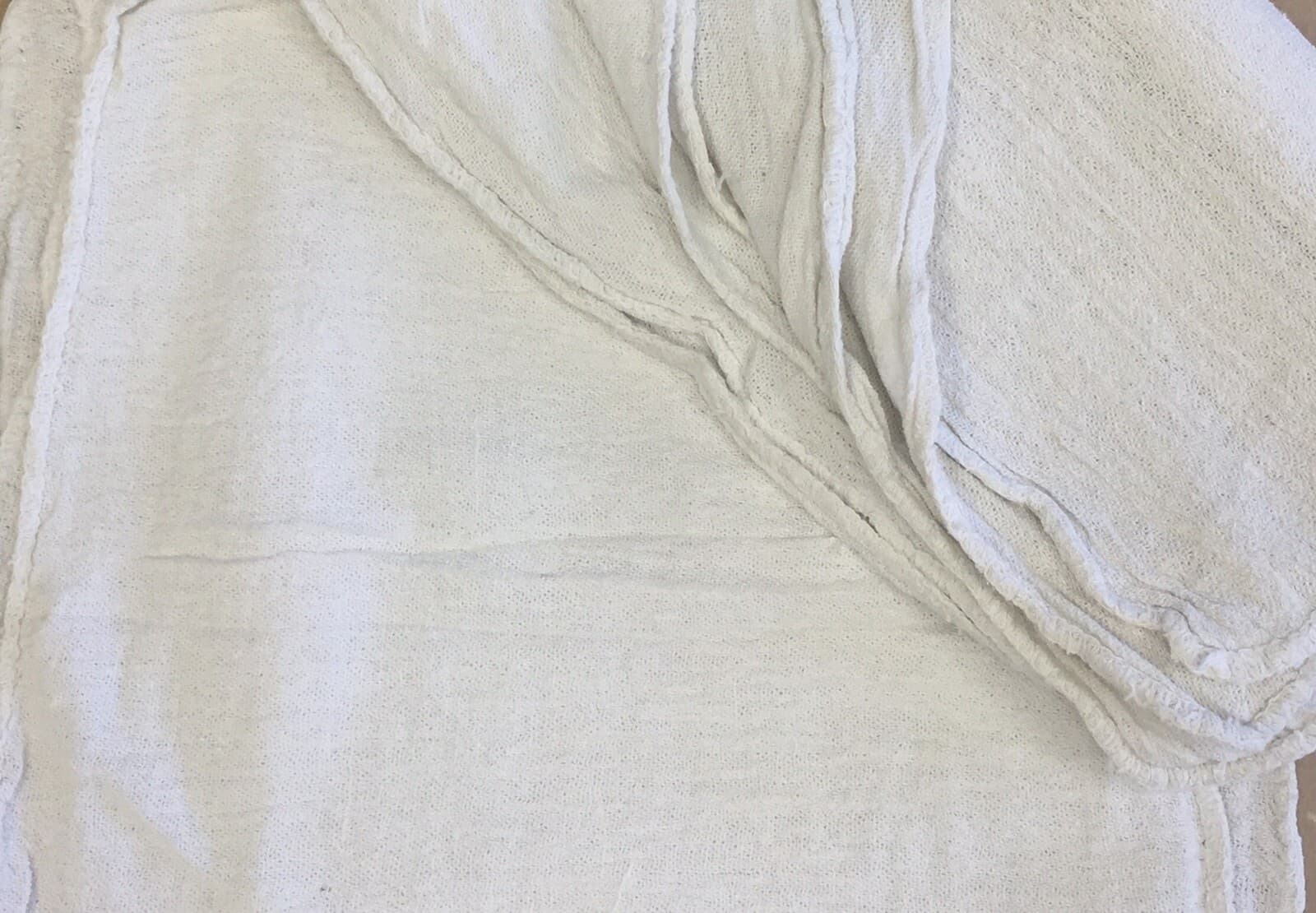 2500 New B Grade Great Mechanic Shop Rags Towel White Light THIN Quality 13"X14" 2