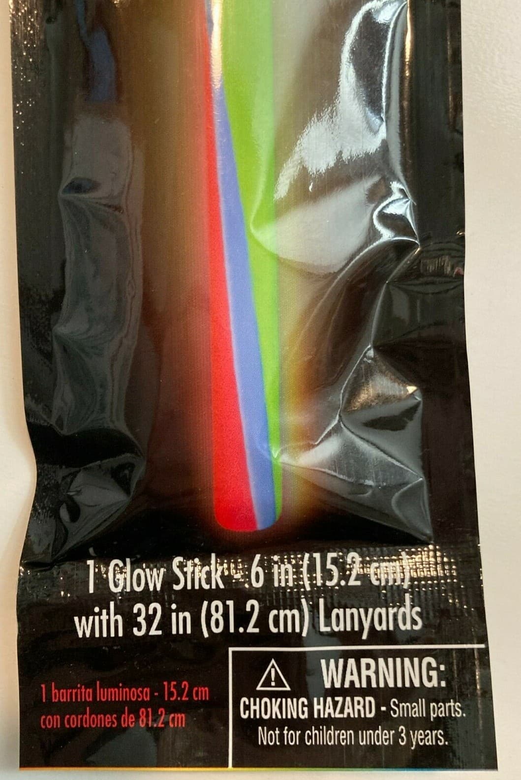 Glow Party Swizzle Sticks 6" Multicolor Swirl w/ Lanyard Necklaces LOT 6 Packs 3