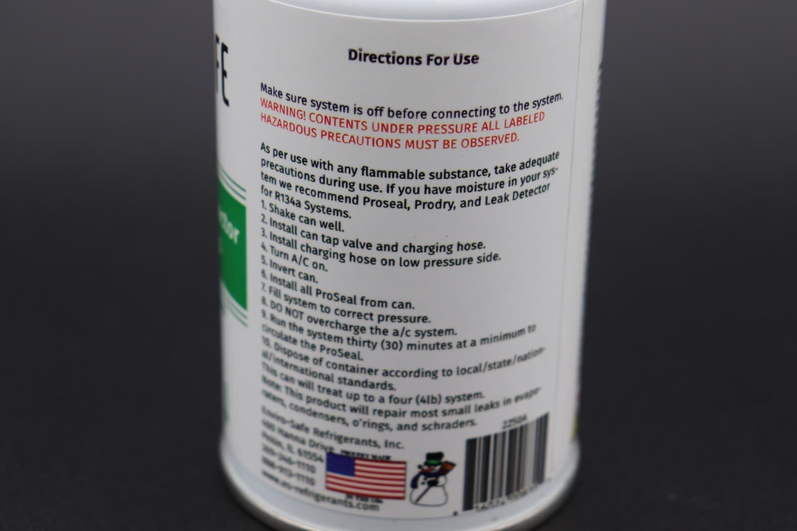 Envirosafe Proseal with Leak Detector for R134a  3 cans 4