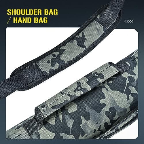  Portable Folding Fishing Pole Bag 3.94ft/4.59ft/5.25ft Big(160cm/5.25ft) 3