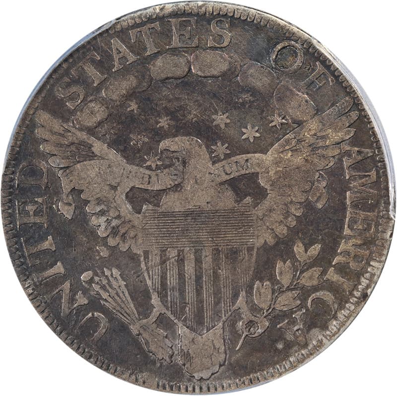 1801 Draped Bust Half Dollar PCGS F Details 0-101 R.3 Nice Strike 2