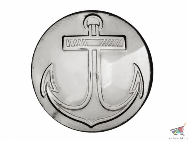 Navy ANCHOR button 22 16 14 m.silver or nickel plated Russian Imperial 1855/1905