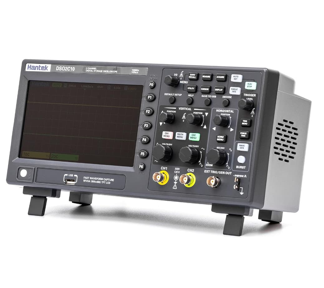 Hantek DSO2D10 2CH+1CH 100MHz 25MHz 1GSa/s Digital Storage Oscilloscope AWG 2