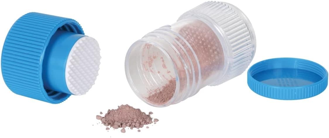 EZY DOSE Crushes Pills, Vitamins, Tablets, Storage 1 Count (Pack of 1), Blue  3