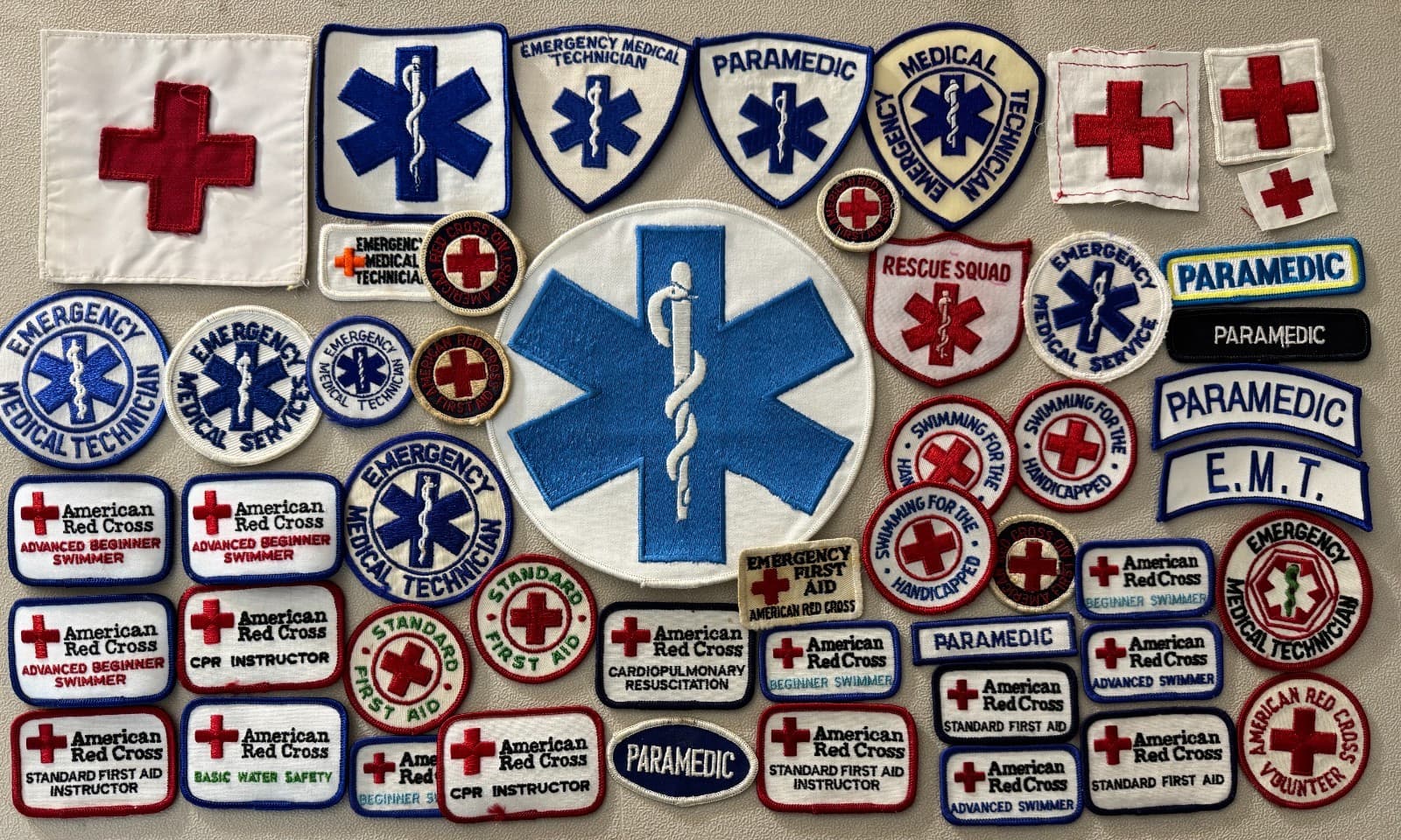 50 American Red Cross Paramedic EMS EMT Patches Collection Dealer Patch Lot