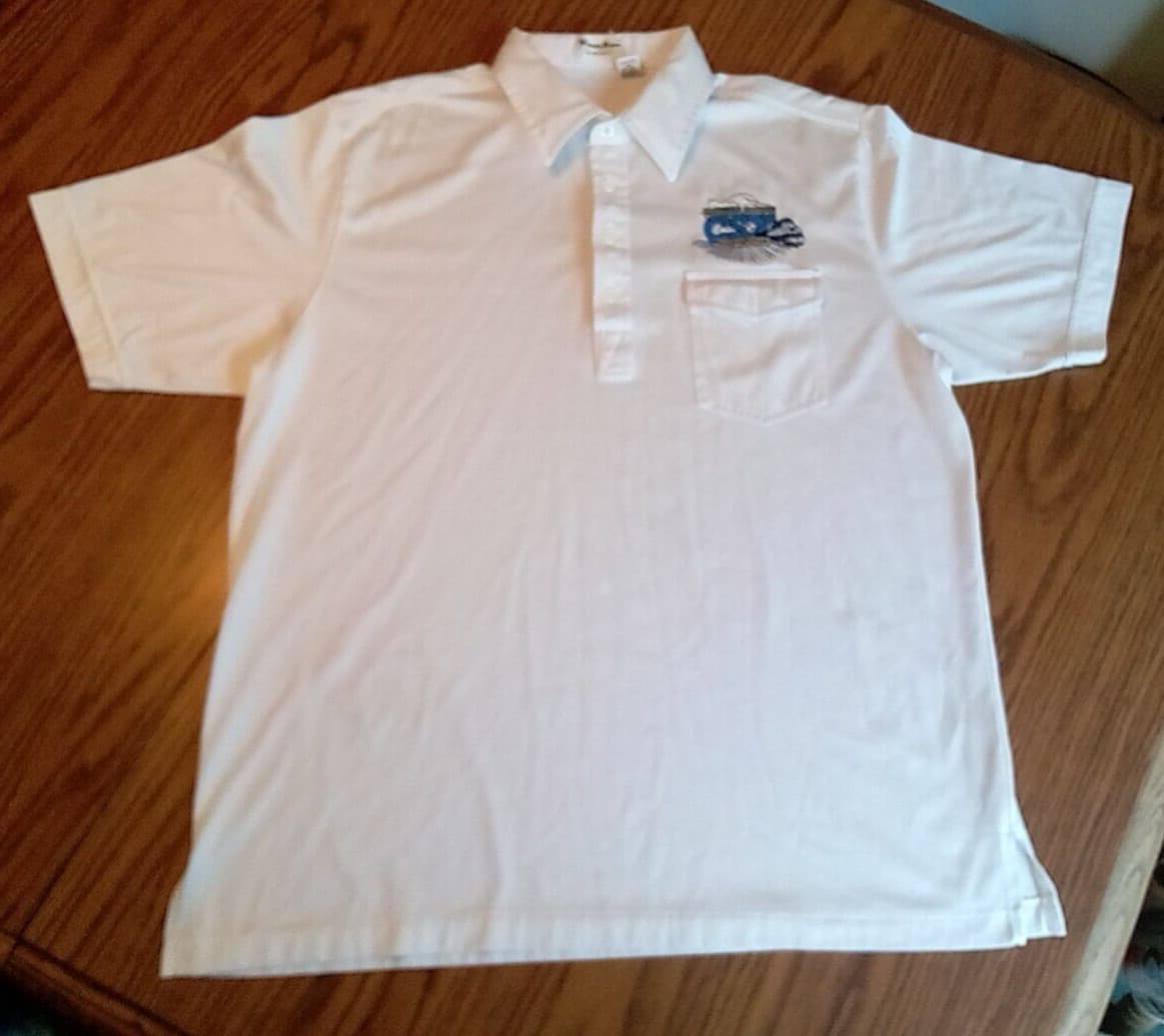 Vintage CSX Train Car Railroad Transportation Men's Polo Shirt Savannah Division 3