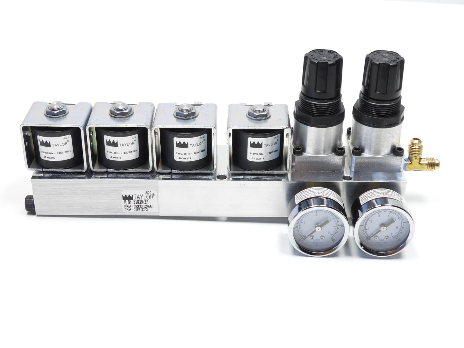 Taylor 51839-27 Manifold CO2 2-Regulator 4-Solenoid Genuine Part 