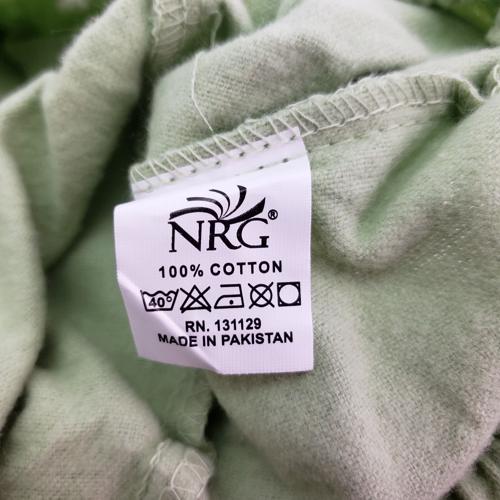 NRG Massage Table Cradle Head Cotton Sage Green Flannel Face Cover 5
