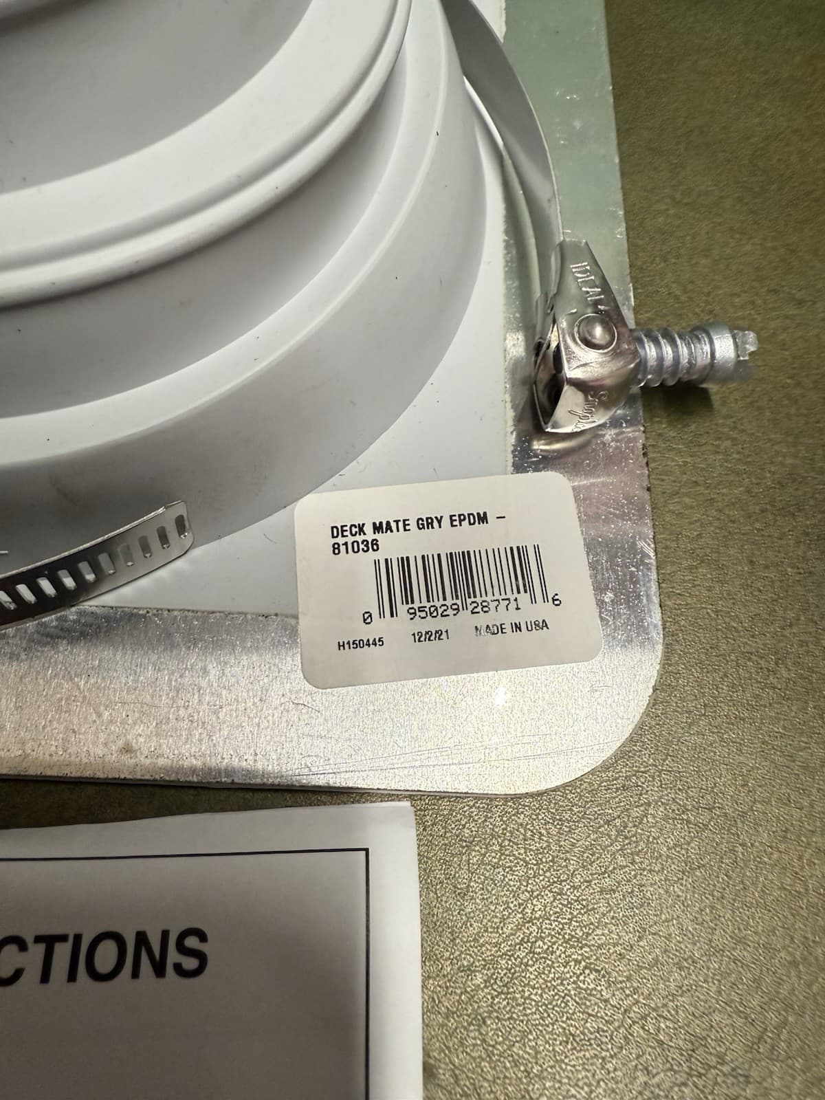 Deck-Mate Porta Plus Flashing With Clamps 1/4” To 4” #81036 (2 PCs.) 4