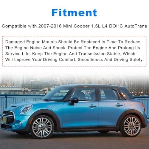  1Pcs Engine Motor Rear Torque Strut Mount Replacement for 2007-2016 Mini  4