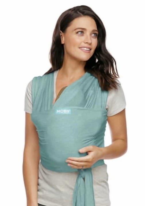 Moby Classic Baby Wrap (Pear Green) 8-33 Lbs Baby Sling Holder